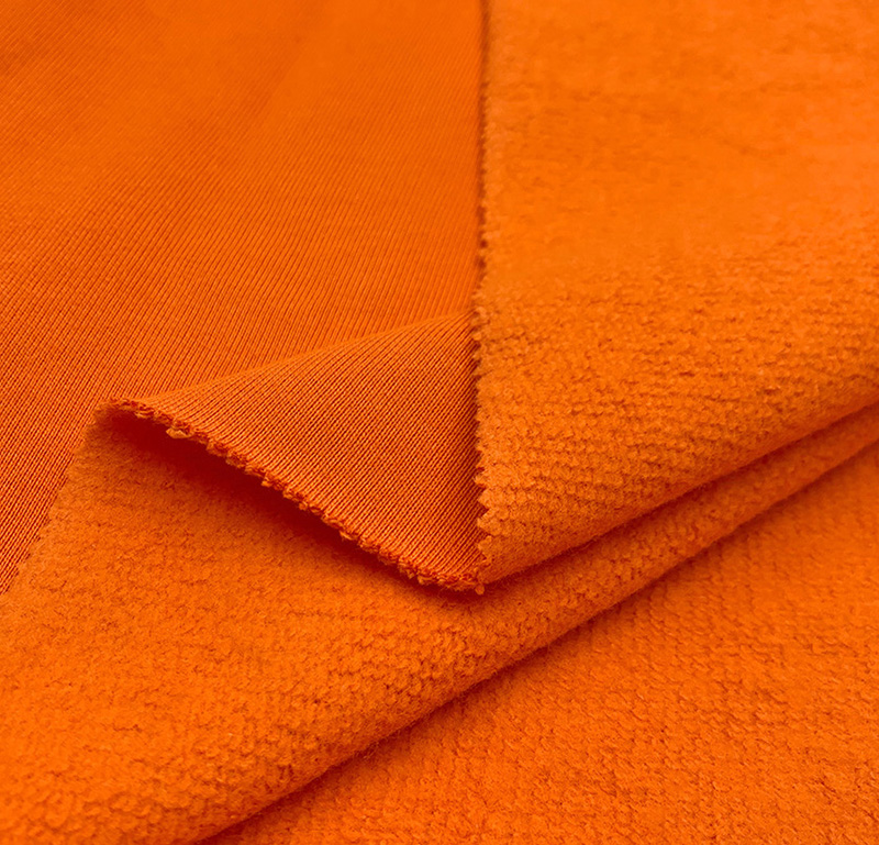 380-390GSM 100% cotton fleece knitted terry cloth real thing 2