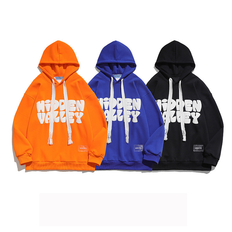 Custom 3D Letter Puff Print Hoodie