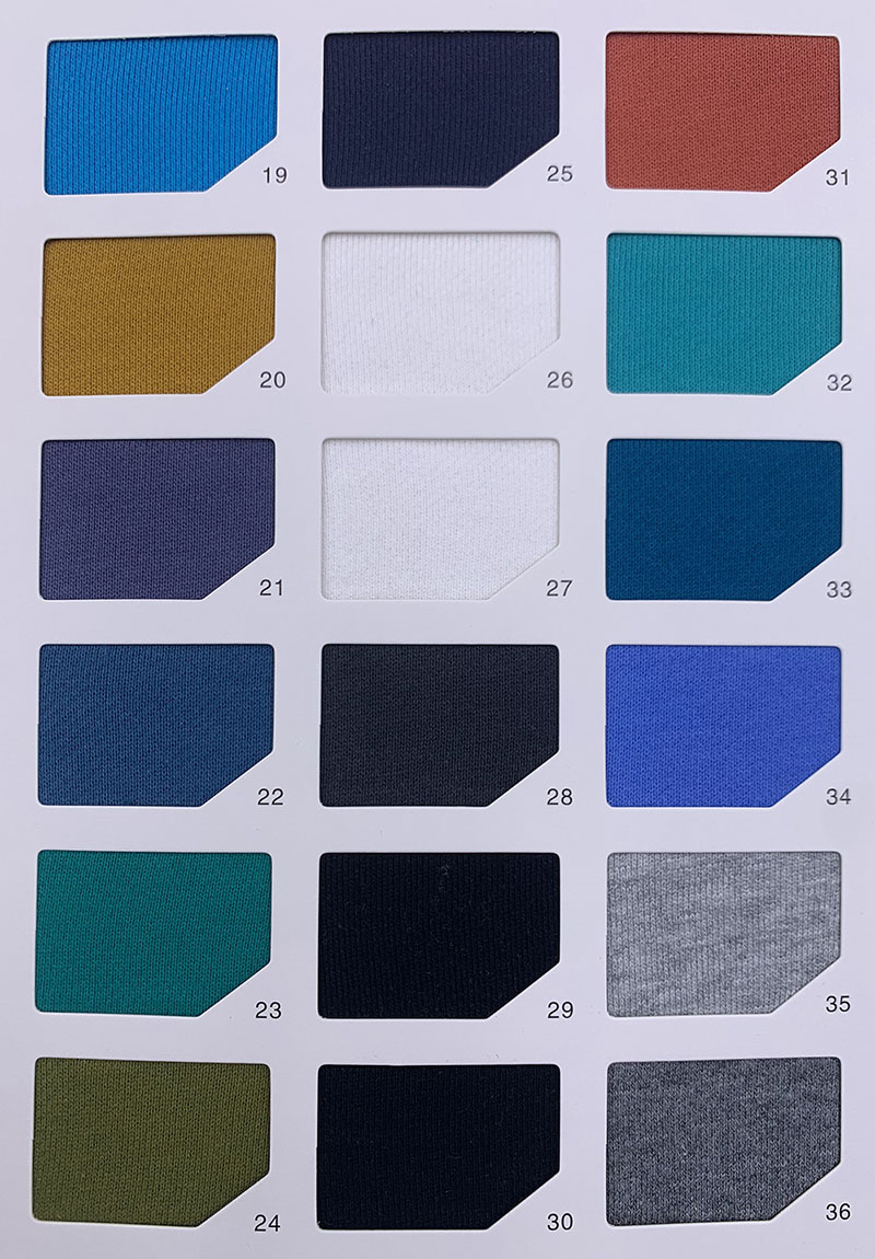 460gsm Brushed Fabric Color Card 2