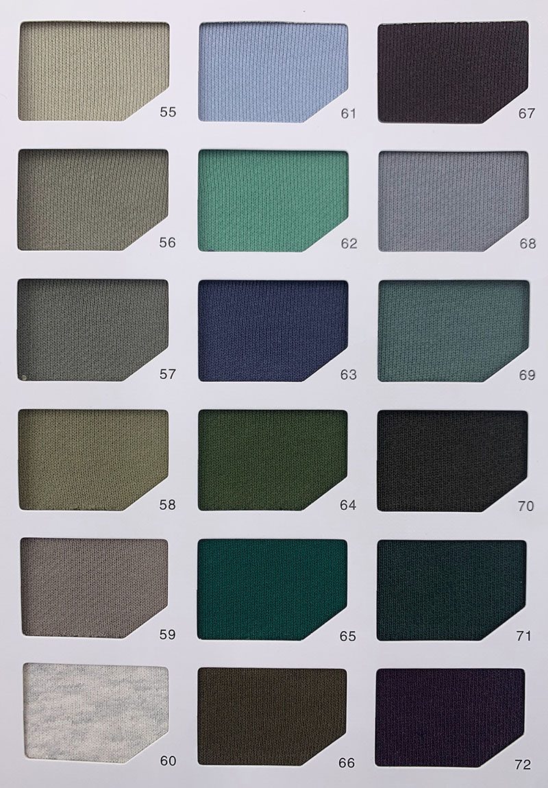 460gsm Brushed Fabric Color Card 4