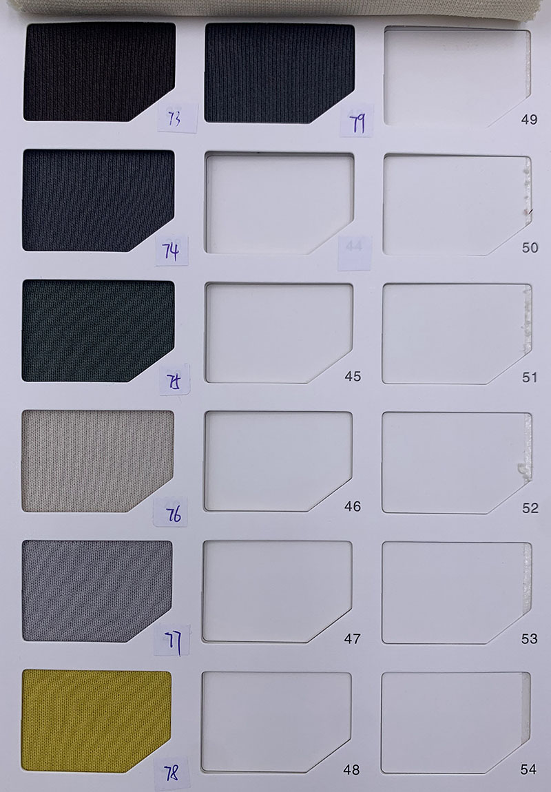 460gsm Brushed Fabric Color Card 5