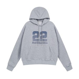 Custom Screen Printed Hoodie with Number 22