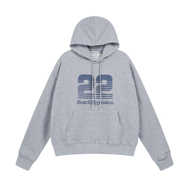 Custom Screen Printed Hoodie with Number 22
