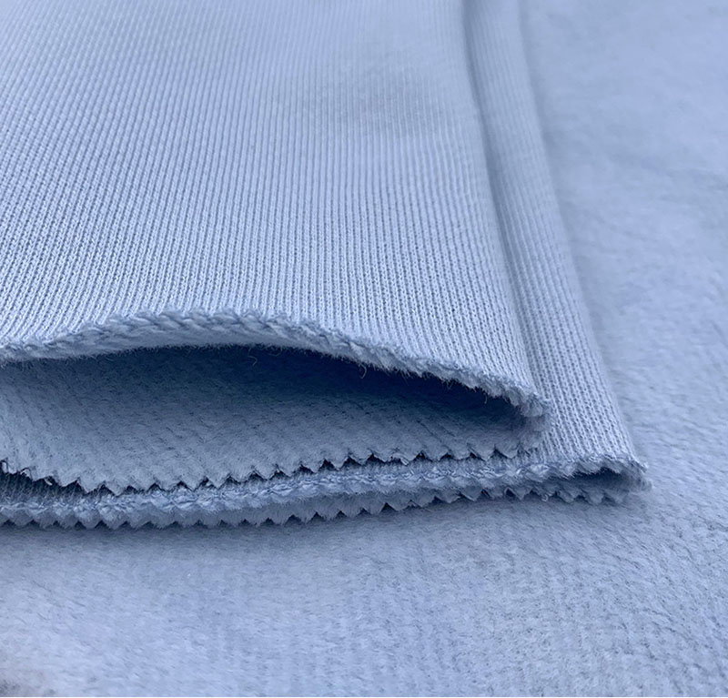 Heavyweight 460G Brushed Fleece Cotton Knit Fabric Details 1