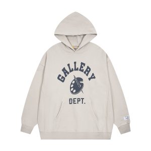 Custom wholesale screen printed gallery hoodie