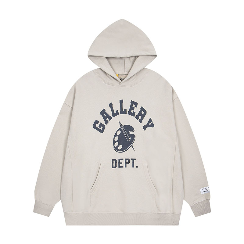 Custom wholesale screen printed gallery hoodie