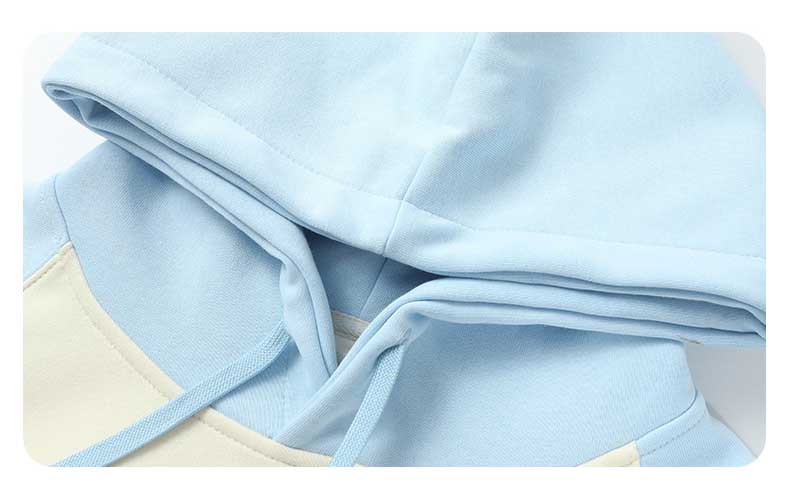 360GSM Colorblock Hoodie Details 1