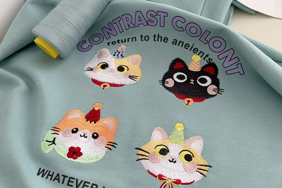 Hoodie embroidery print