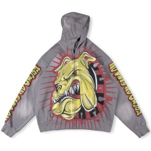 Trendy 3D Printed Zipper Hoodie Custom