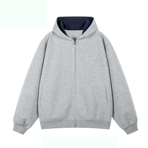 Custom Wholesale Blank Zip Up Hoodies 400GSM