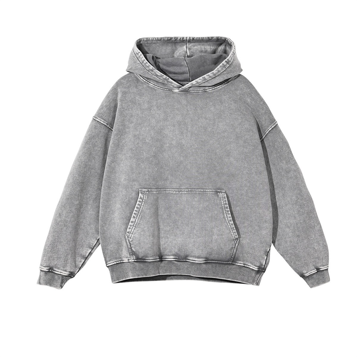 Custom 420GSM 100% Cotton Oversized Washed Hoodie