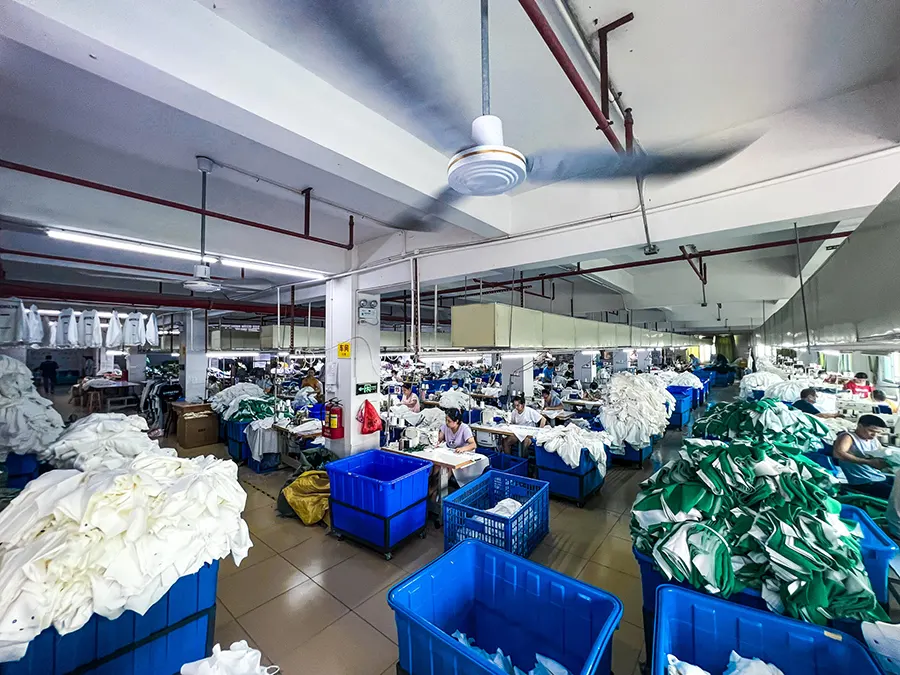 A garment factory located in Guangdong, China