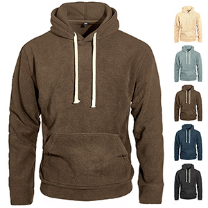 Loose-fit fleece hoodie