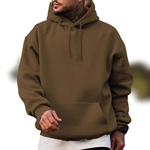 Solid color sports hoodie