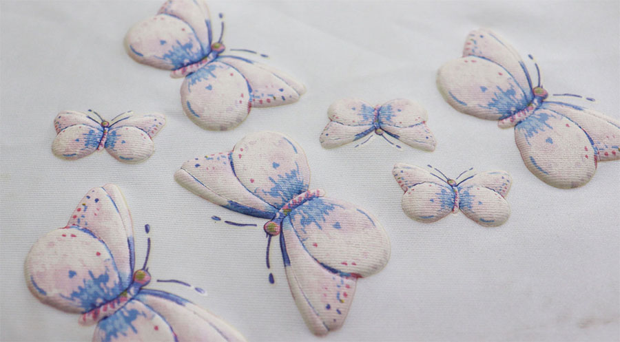 puff printing effect