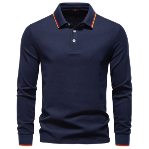 Custom Wholesale Long-Sleeve Polo Shirts
