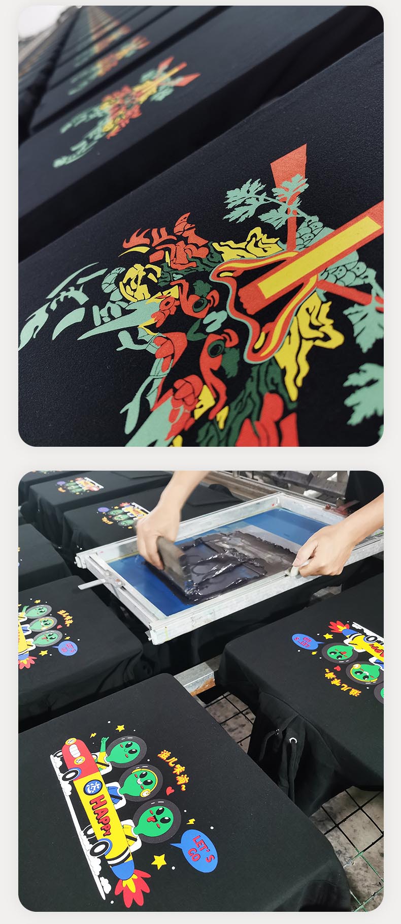 Demonstration of the T-shirt Screen Printing Process