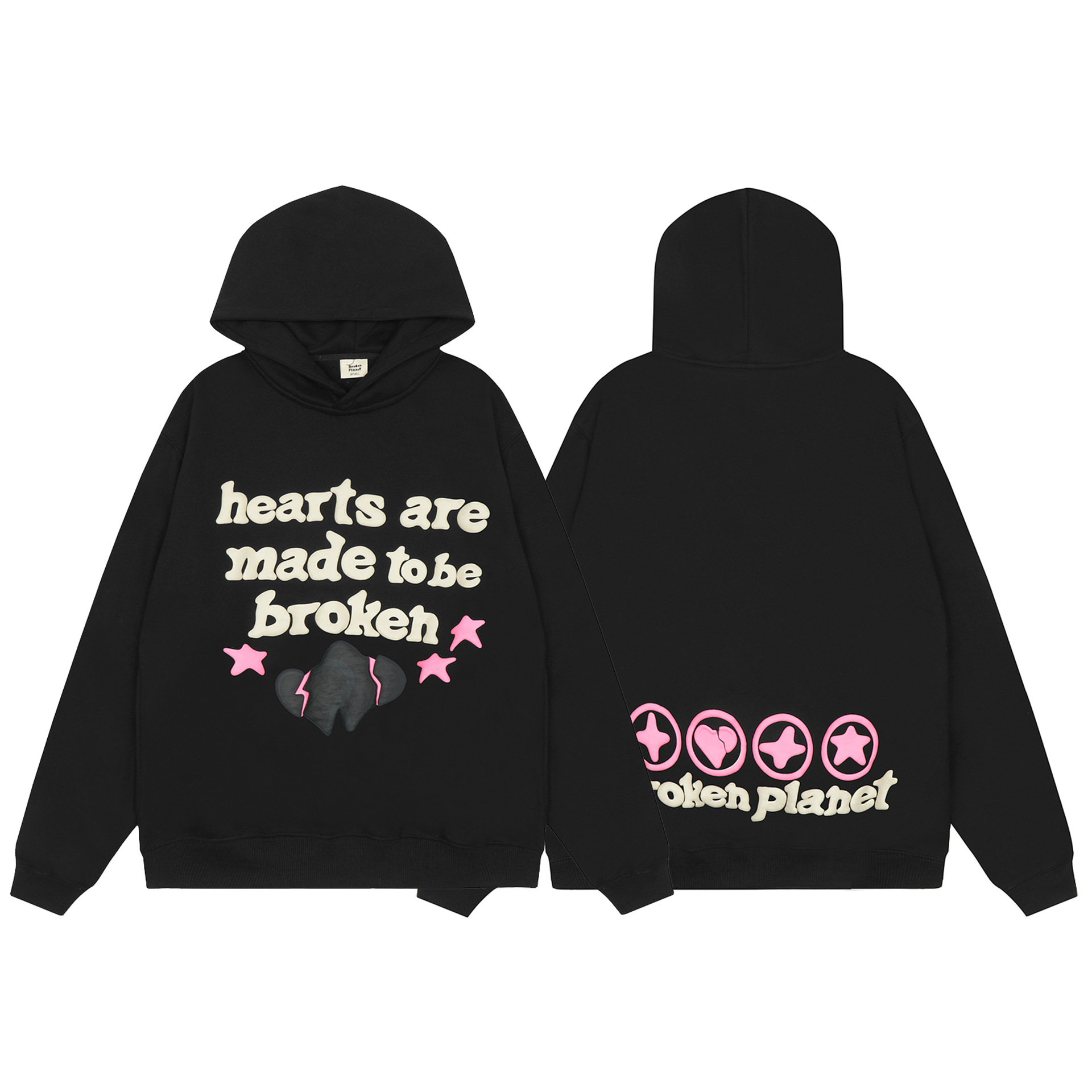 Puff-print hoodie